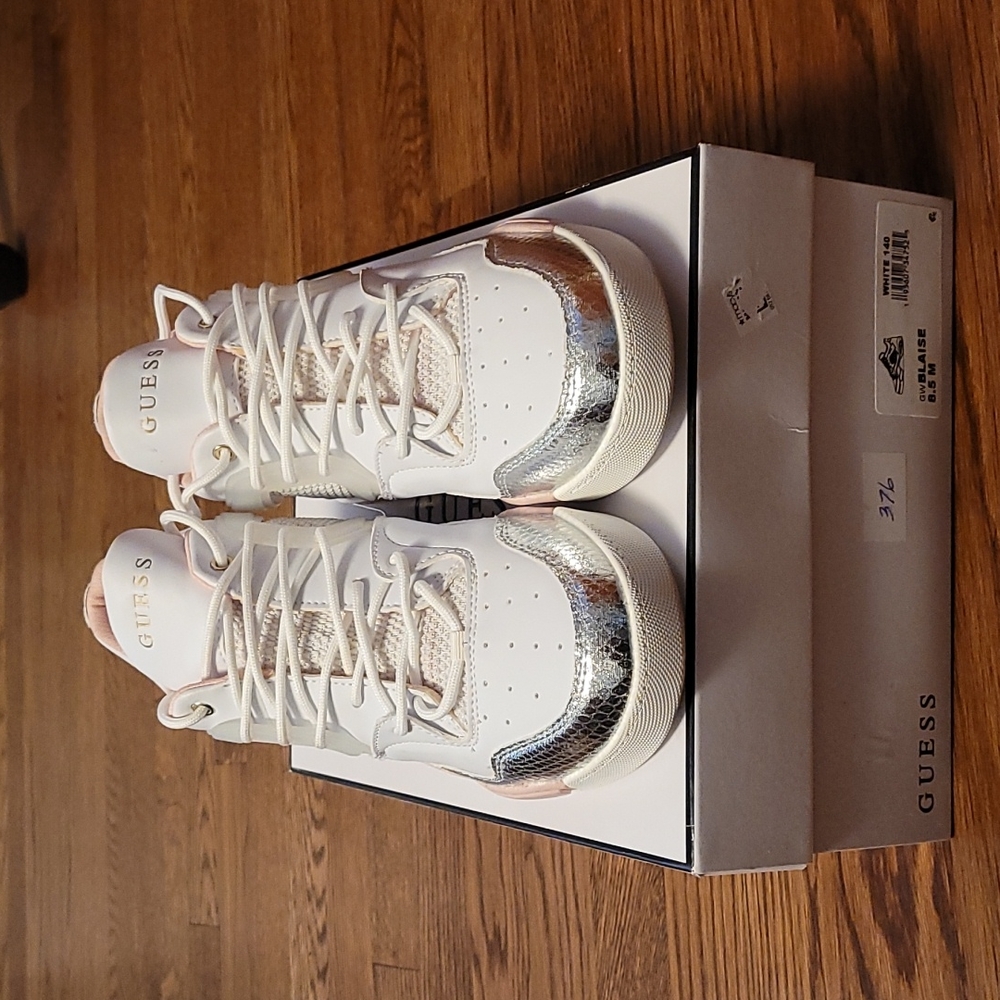 White Guess sneakers